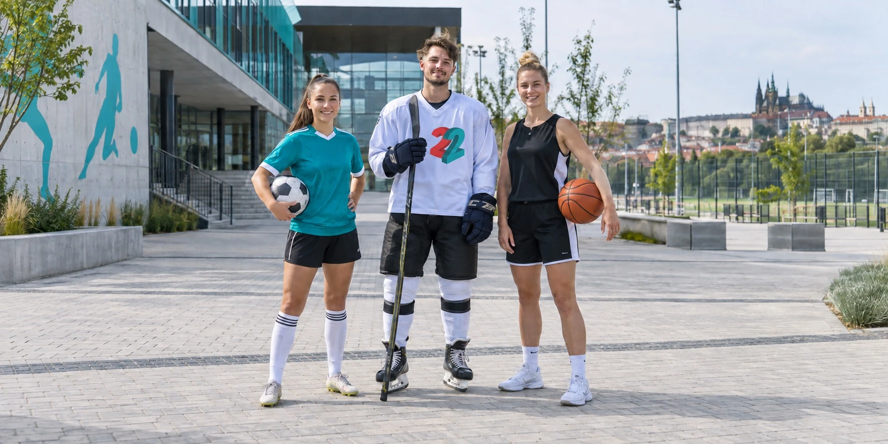 Čeští sportovci ve fotbalu, hokeji a basketbalu